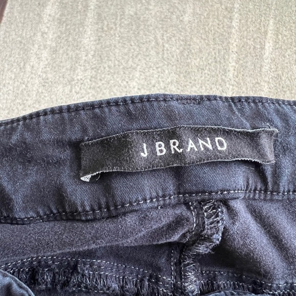 J. Brand Anja Pants Women's 25 Cuffed Skinny Leg Low Rise Black Stretchy Cropped - Picture 5 of 8